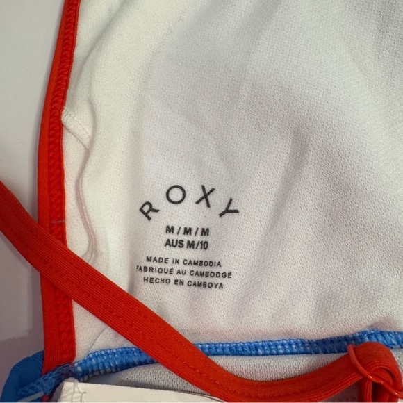 Roxy & LA Hearts Bikini Set Medium – Colorblock Bralette & Textured Bottoms - Picture 6 of 7